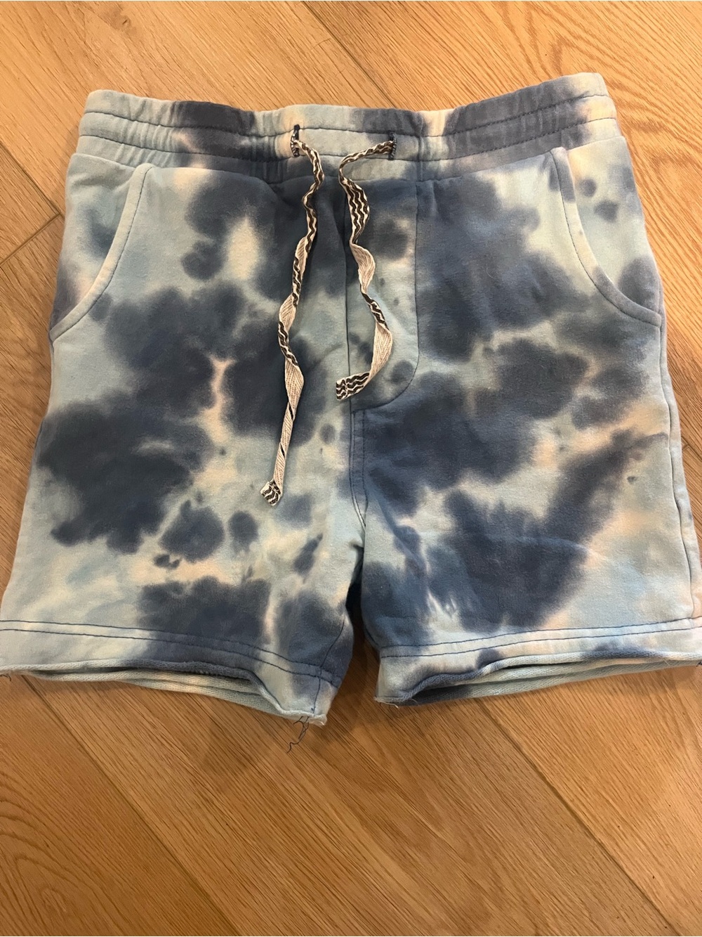 Feather 4 Arrow Boys Blue Tie Dye Shorts Size 8